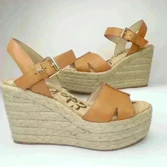 Sam Edelman Women’s Maura Wedge Sandals Size 8.5 - Picture 1 of 8
